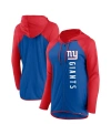 Fanatics Women's  Royal, Red New York Giants Forever Fan Full-zip Hoodie In Royal,red