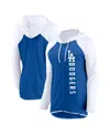 Fanatics Women's  Royal, White Los Angeles Dodgers Forever Fan Full-zip Hoodie Jacket In Royal,white