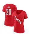 Fanatics Branded Sebastian Aho Red Carolina Hurricanes Special Edition 2.0 Name & Number V-neck T-sh In Red