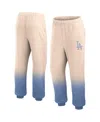 Fanatics Women's  Tan, Royal Distressed Los Angeles Dodgers Luxe Ombre Lounge Pants In Tan,royal