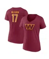 Fanatics Women's  Terry Mclaurin Burgundy Washington Commanders Player Icon Name And Number V-neck T- In Burgundy