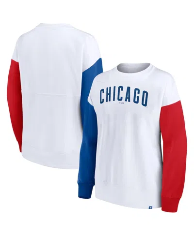 Fanatics Branded White Chicago Cubs Series Pullover Sweatshirt