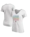 Fanatics Women's  White Texas Rangers City Pride V-neck T-shirt In White