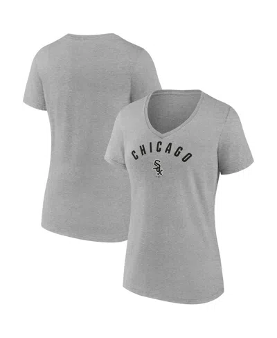 Fanatics Women's Gray Chicago White Sox V-neck T-shirt