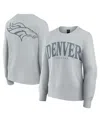 Fanatics Women's Gray Denver Broncos Elements Pullover Sweatshirt In Gray