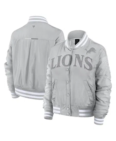 Fanatics Women's Gray Detroit Lions Elements Wave Full-snap Jacket