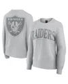 Fanatics Women's Gray Las Vegas Raiders Elements Pullover Sweatshirt In Gray
