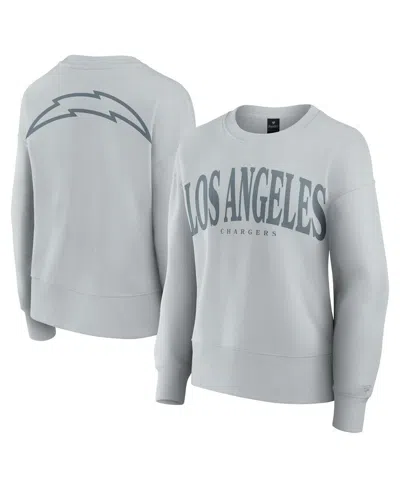 Fanatics Women's Gray Los Angeles Chargers Elements Pullover Sweatshirt