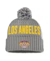 Fanatics Women's Gray Los Angeles Kings Heritage Tilly Cuffed Knit Hat With Pom In Gray