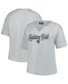 Fanatics Women's Gray Notre Dame Fighting Irish Plus Size Winning Gear Notch Neck T-shirt In Gray