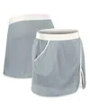 Fanatics Women's Gray Pittsburgh Steelers Studio Wellness Skort In Blue