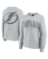 Fanatics Women's Gray Tampa Bay Lightning Elements Flow Pullover Sweatshirt In Gray