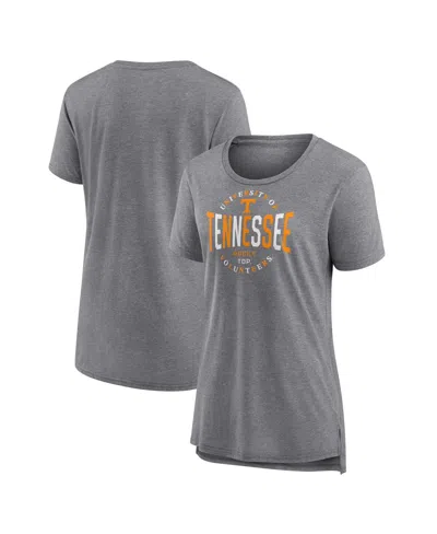 Fanatics Women's Gray Tennessee Volunteers True Classics Break It Down Tri-blend T-shirt