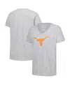 Fanatics Women's Gray Texas Longhorns Primary Logo V-neck T-shirt In Gray