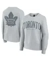 Fanatics Women's Gray Toronto Maple Leaves Elements Flow Pullover Sweatshirt In Gray