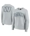 Fanatics Women's Gray Washington Commanders Elements Pullover Sweatshirt In Gray