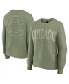 Fanatics Women's Green Chicago Cubs Elements Flow Pullover Sweatshirt In Green