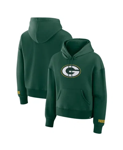 Fanatics Women's Green Green Bay Packers Legacy Fleece Pullover Hoodie