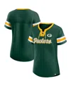Fanatics Branded Green Green Bay Packers Original State Lace-up T-shirt In Green