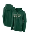 Fanatics Women's Green Green Bay Packers Team Logo Victory Script Pullover Hoodie In Green