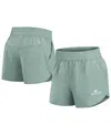 Fanatics Women's Green Notre Dame Fighting Irish Studio Woven Vibe Shorts In Green