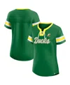 Fanatics Women's Green Oregon Ducks Iconic Athena Lace-up T-shirt