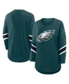 Fanatics Women's Green Philadelphia Eagles Redzone 3/4-sleeve T-shirt In Green