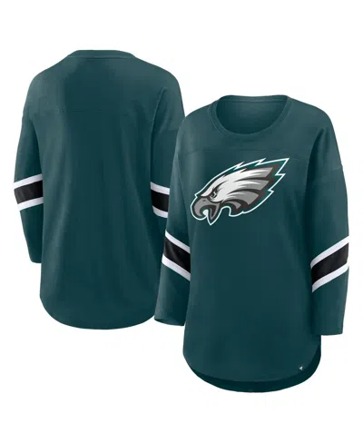 Fanatics Women's Green Philadelphia Eagles Redzone 3/4-sleeve T-shirt
