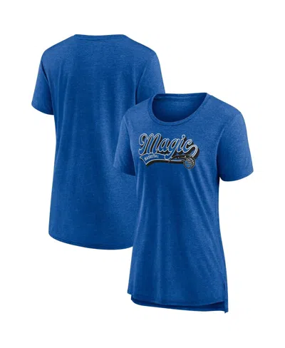 FANATICS WOMEN'S HEATHER ORLANDO MAGIC LEAGUE LEADER TRI-BLEND T-SHIRT