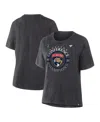 Fanatics Women's Heather Charcoal Florida Panthers 2025 Nhl Eastern Conference Champions Locker Room T-shirt In Black
