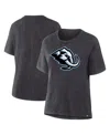 Fanatics Women's Heather Charcoal Utah Mammoth Primary Logo Legacy T-shirt In Black