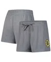 Fanatics Women's Heather Gray Boston Bruins Logo Shorts In Gray