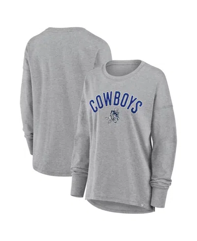 Fanatics Women's Heather Gray Dallas Cowboys Hometown Legacy Long Sleeve T-shirt