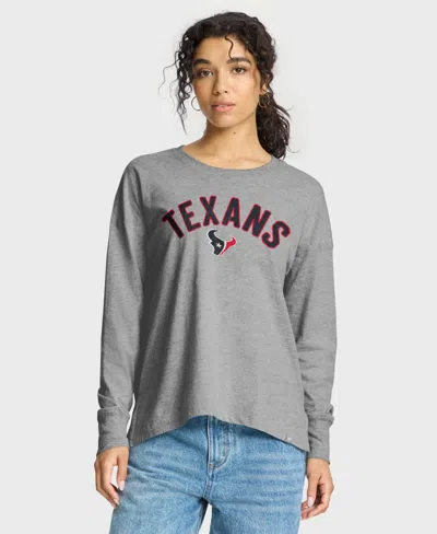 Fanatics Women's Heather Gray Houston Texans Hometown Legacy Long Sleeve T-shirt