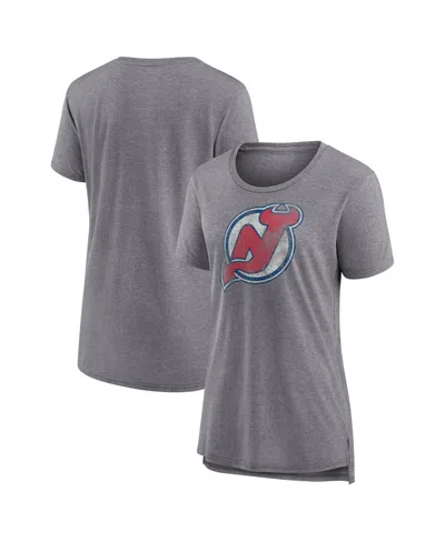 Fanatics Women's Heather Gray New Jersey Devils Special Edition 2.0 Modern T-shirt