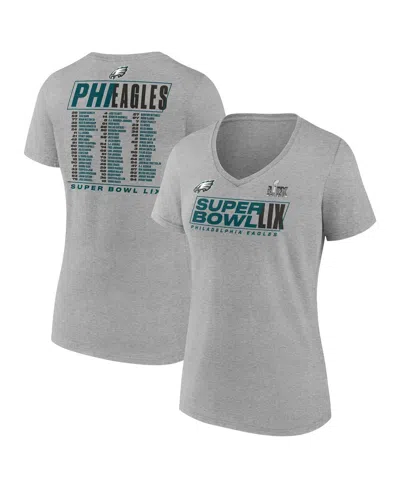 Fanatics Women's Heather Gray Philadelphia Eagles Super Bowl Lix Roster