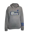 Fanatics Women's Heather Gray St. Louis Blues Plus Size Lightweight Fleece Raglan Pullover Hoodie In Gray