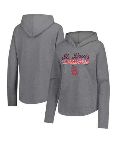 Fanatics Women's Heather Gray St. Louis Cardinals Fleece Pullover Hoodie