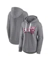Fanatics Women's Heather Gray Texas A M Aggies Tail Sweep Pullover Hoodie In Gray