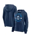 Fanatics Women's Heather Navy Winnipeg Jets Faded Pullover Hoodie