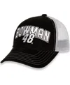 Fanatics Women's Hendrick Motorsports Team Collection Black And White Alex Bowman Name And Number Adjustable In Black,white