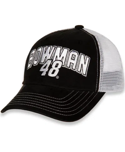 Fanatics Women's Hendrick Motorsports Team Collection Black And White Alex Bowman Name And Number Adjustable In Black,white