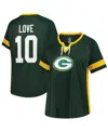Fanatics Women's Jordan Love Green Bay Packers Plus Size Name Number Lace-up T-shirt In Green