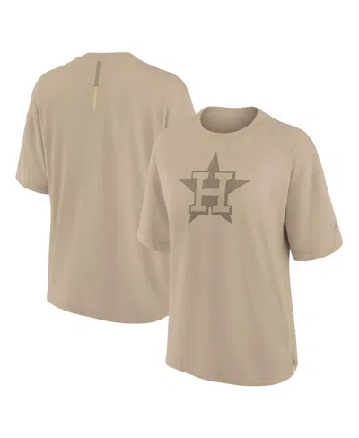 Fanatics Women's Khaki Houston Astros Elements Oversized T-shirt
