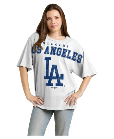 Fanatics Women's Los Angeles Dodgers Relaxed Crewneck T-shirt In White