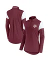 Fanatics Women's Maroon Texas A&m Aggies Block Party Quarter-zip Top In Maroon
