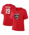 Fanatics Women's Matthew Tkachuk Red Florida Panthers Authentic Stack Name Number T-shirt In Red
