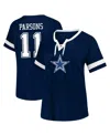 Fanatics Women's Micah Parsons Navy Dallas Cowboys Plus Size Name Number Lace-up T-shirt In Multi