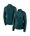 Fanatics Women's Midnight Green Philadelphia Eagles Elements Quarter-zip Jacket In Green