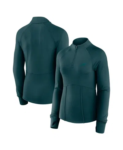 Fanatics Women's Midnight Green Philadelphia Eagles Elements Quarter-zip Jacket